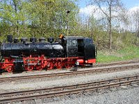 30.04.2018 Bahnhof Oberwiesenthal Lokomotive in Revision bei Testfahrt