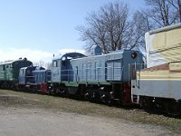 21.04.2003 Diesellokomotive im Eisenbahnmuseum Riga
