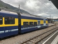13.06.2020 BOB Triebwagen im Bahnhof Interlaken Ost