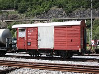 24.05.2017 MGB X 2917 gedeckter Güterwagen im Depot Glisergrund