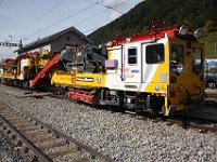 29.09.2017 MGB Bahnhof Oberwald Schotterreinigungsmaschine
