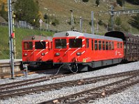 29.09.2017 MGB Bahnhof Oberwald Steuerwagen für den Autoverlad Furkatunnel