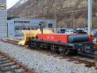 18.01.2019 MGB X 4907 Schneepflug im Depot Glisergrund