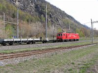 11.04.2019 MGB Kurzgüterzug mit HGe 4/4 II 107 in Depot Glisergrund