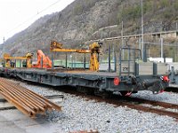11.04.2019 MGB Schienentransportwagen Rw 2767 in Depot Glisergrund