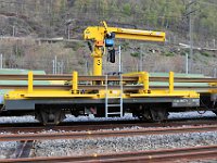 11.04.2019 MGB Schienentransporteinheit Kkp 4657 in Depot Glisergrund