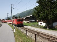 03.08.2013 MGB Regionalzug RIchtung Oberwald in Obergesteln