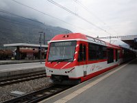 18.04.2012 MGB Komet Regionalzug nach Zermatt in Visp