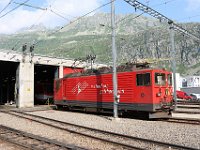 20.06.2022 MGB Ge 4/4 Tunnellokomotive im Depot Andermatt