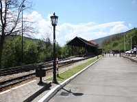 04.05.2017 Sarganska osmica Bahnhof Mokra Gora Unterstand Diesellokomotiven