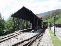 04.05.2017 Sarganska osmica Bahnhof Mokra Gora Unterstand Diesellok