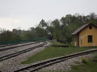 05.05.2017 Sarganska osmica Bahnhof Sagrab-Vitas Dampflok im Dreieck