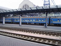 03.08.2002 Schlafwagen im Bahnhof Kiew