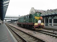 03.08.2002 Diesellokomotive im Bahnhof Kiew