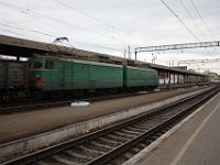 16.04.2017 Bahnhof Saporoshje Güterzugdurchfahrt