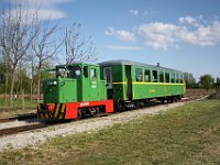 02.05.2017 Wirtschaftsbahn Balatonfenyves Endbahnhof Somogyszentpal Abfahrbereiter Zug