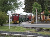 03.05.2017 Waldbahn Csömöder Depot zwei Züge