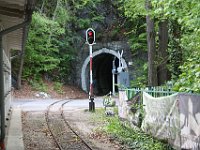 01.05.2017 Waldbahn Lillafüred Tunnel direkt nach Bahnhof